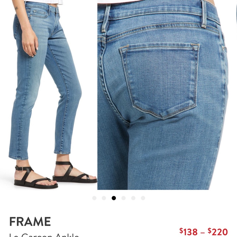 FRAME denim le Garçon medium wash jeans size 27